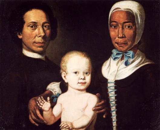 Christian Protten, Ex Slave Rebecca With Baby Anna Maria