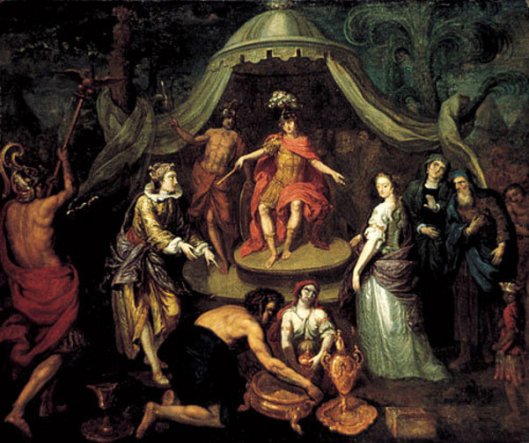 The Queen Of Sheba Visits King Solomon
